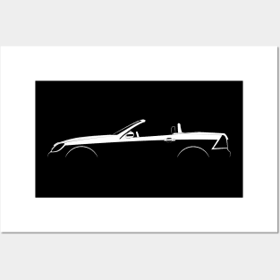 Mercedes-Benz SLK-Class (R170) Silhouette Posters and Art